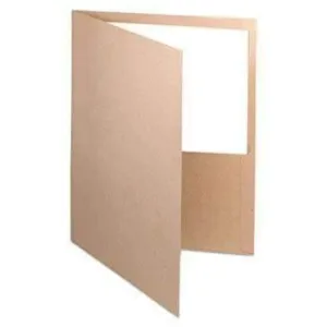100% Recycled Paper Twin-Pocket Portfolio, Natural