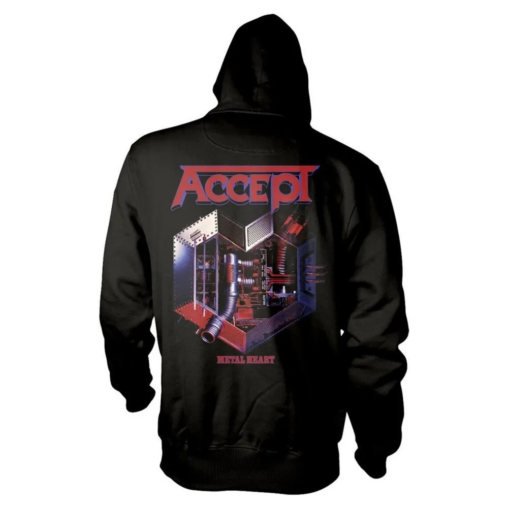 Accept Unisex Adult Metal Heart 1 Hoodie