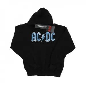 AC/DC Womens/Ladies Blue Ice Logo Hoodie
