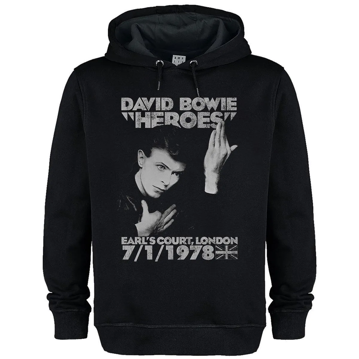 Amplified Unisex Adult Heroes 1978 David Bowie Hoodie