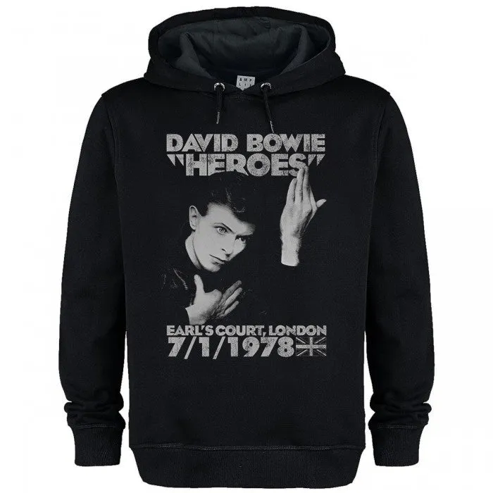 Amplified Unisex Adult Heroes 1978 David Bowie Hoodie