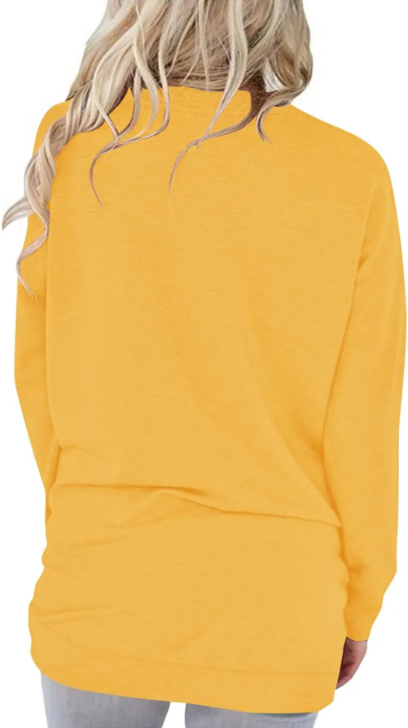 Angerella Women's Casual Loose Fit Pocket Shirts Printed Tops