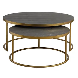 Aragon Gray Nesting Coffee Tables // Set of 2