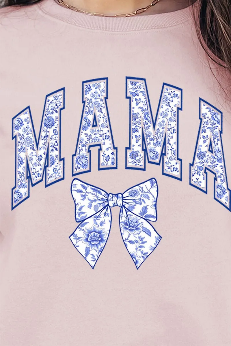 Arched Mama Blue Chinoiserie Unisex NuBlend Crew Sweatshirt