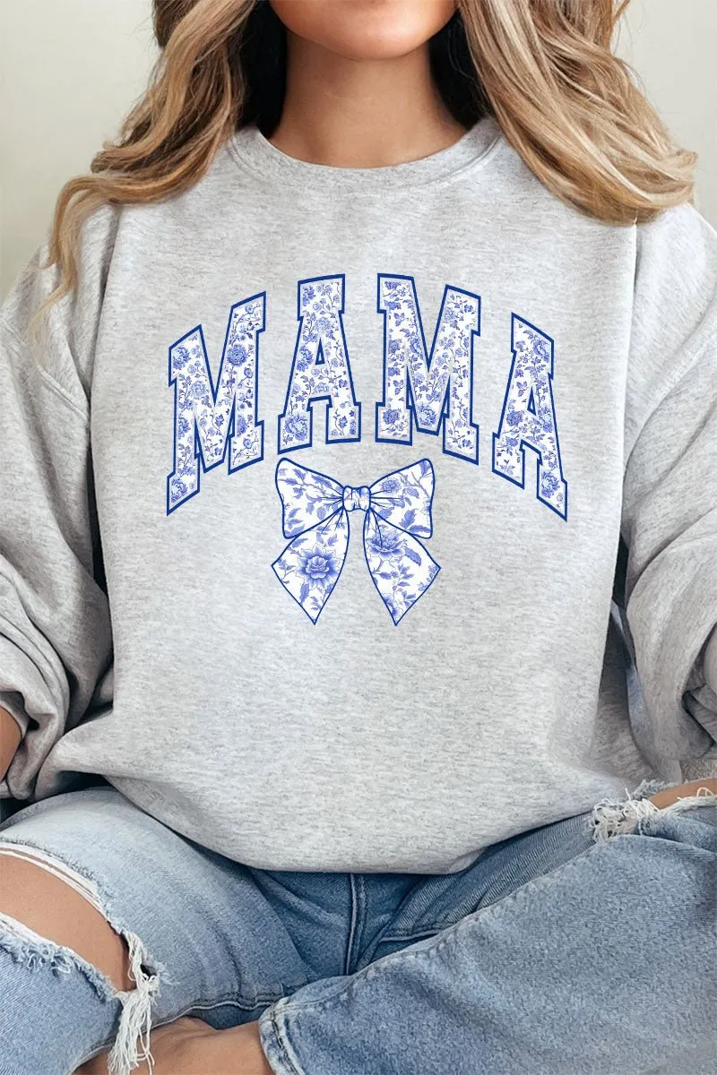 Arched Mama Blue Chinoiserie Unisex NuBlend Crew Sweatshirt