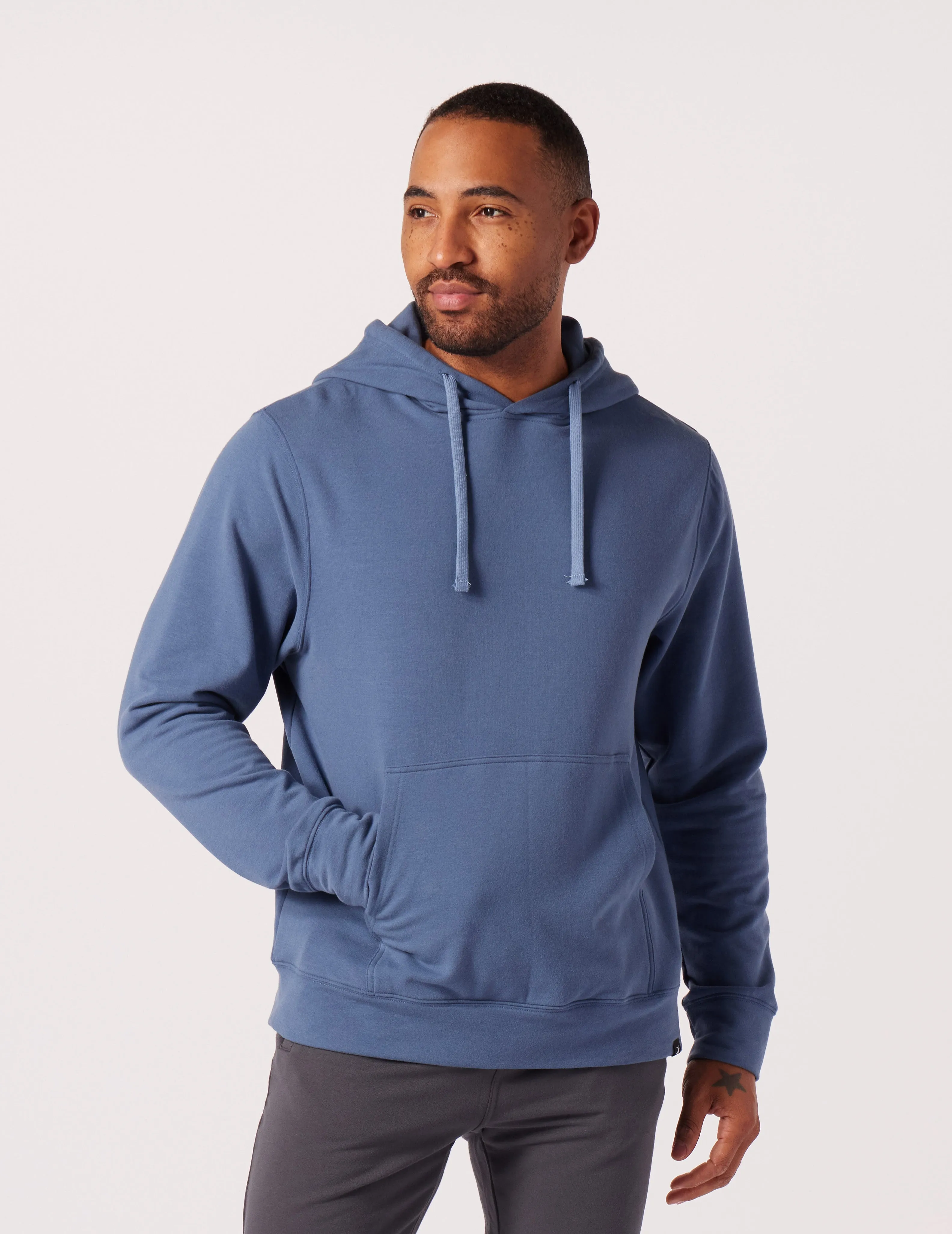 Atlas Hoodie: Washed Blue