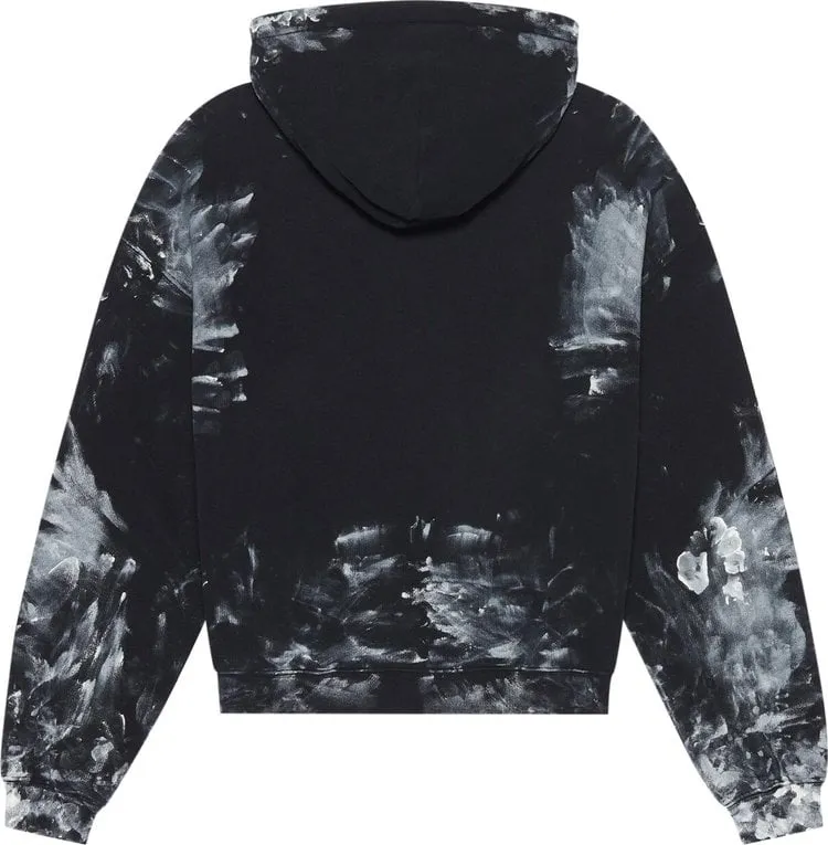 Balenciaga Painter Fitted Hoodie 'Black/White', black
