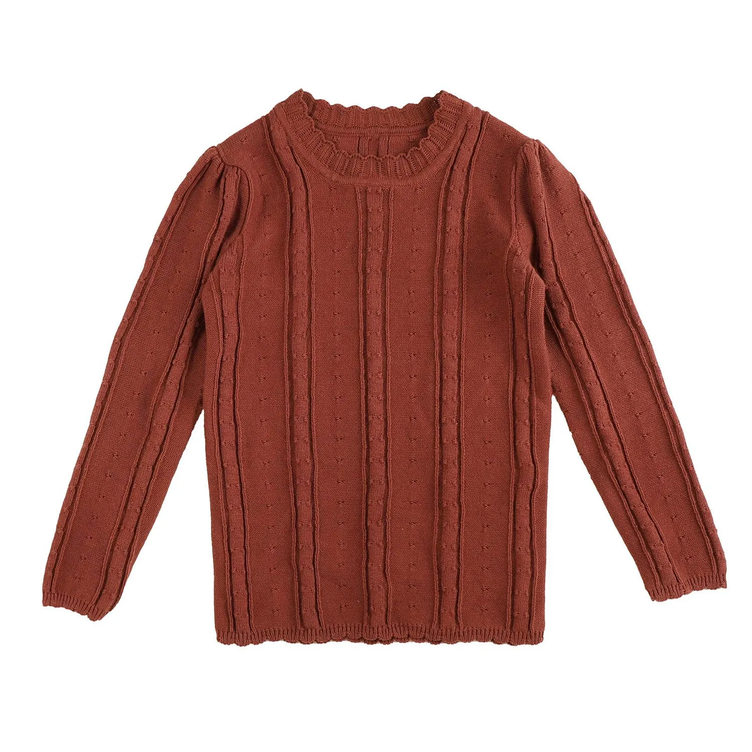 Belati Dusty Astro Ribbed Pointelle Shell (BKN477)
