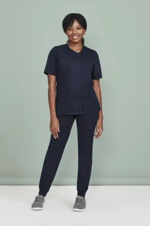 Biz Care CST240LS Zip Front Crossover Scrub Top