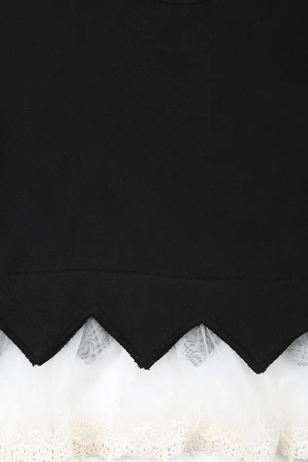 Black Hailey Lace Sweater