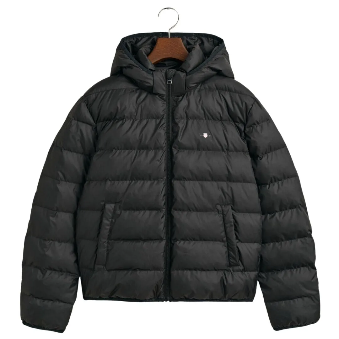 Boys Black Hooded Jacket