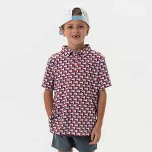 Burlebo Youth Polo | Texas Flags