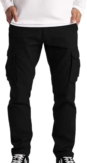 Cargo Pants for Men, Mens Fashion Cargo Pants Athletic Joggers Pants Chino Trousers Sweatpants Long Pants Workout Trousers