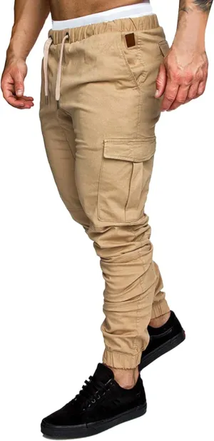 Cargo Pants for Men, Mens Fashion Cargo Pants Athletic Joggers Pants Chino Trousers Sweatpants Long Pants Workout Trousers