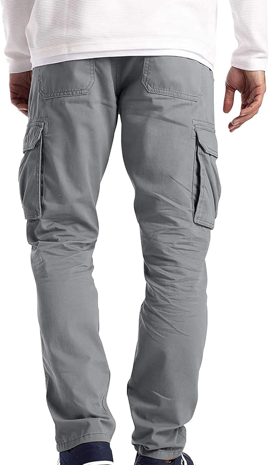 Cargo Pants for Men, Mens Fashion Cargo Pants Athletic Joggers Pants Chino Trousers Sweatpants Long Pants Workout Trousers