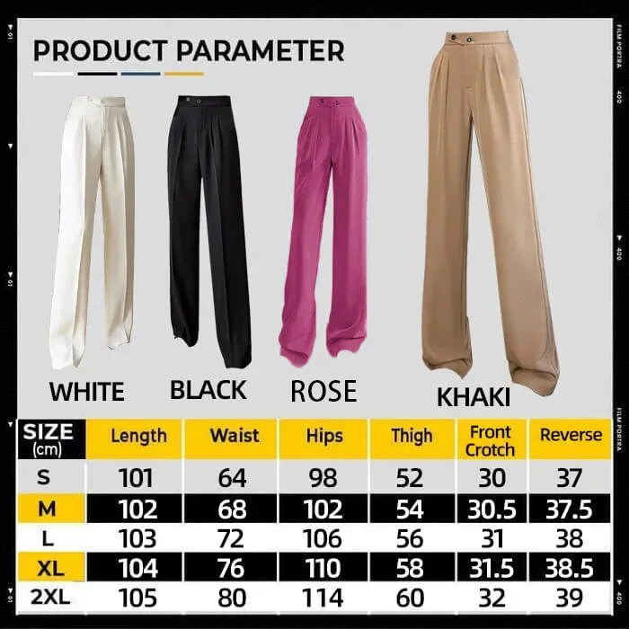 Casual Full-Length Loose Suit Pants