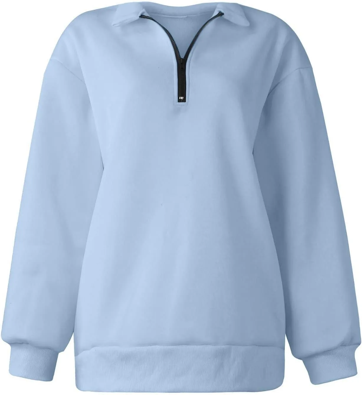 Ceboyel Oversized Sweatshirt For Women Half Zip Hoodie Sweater Trendy Y2K Long Sleeve Tops Fall Fashion Clothes Outfits 2023