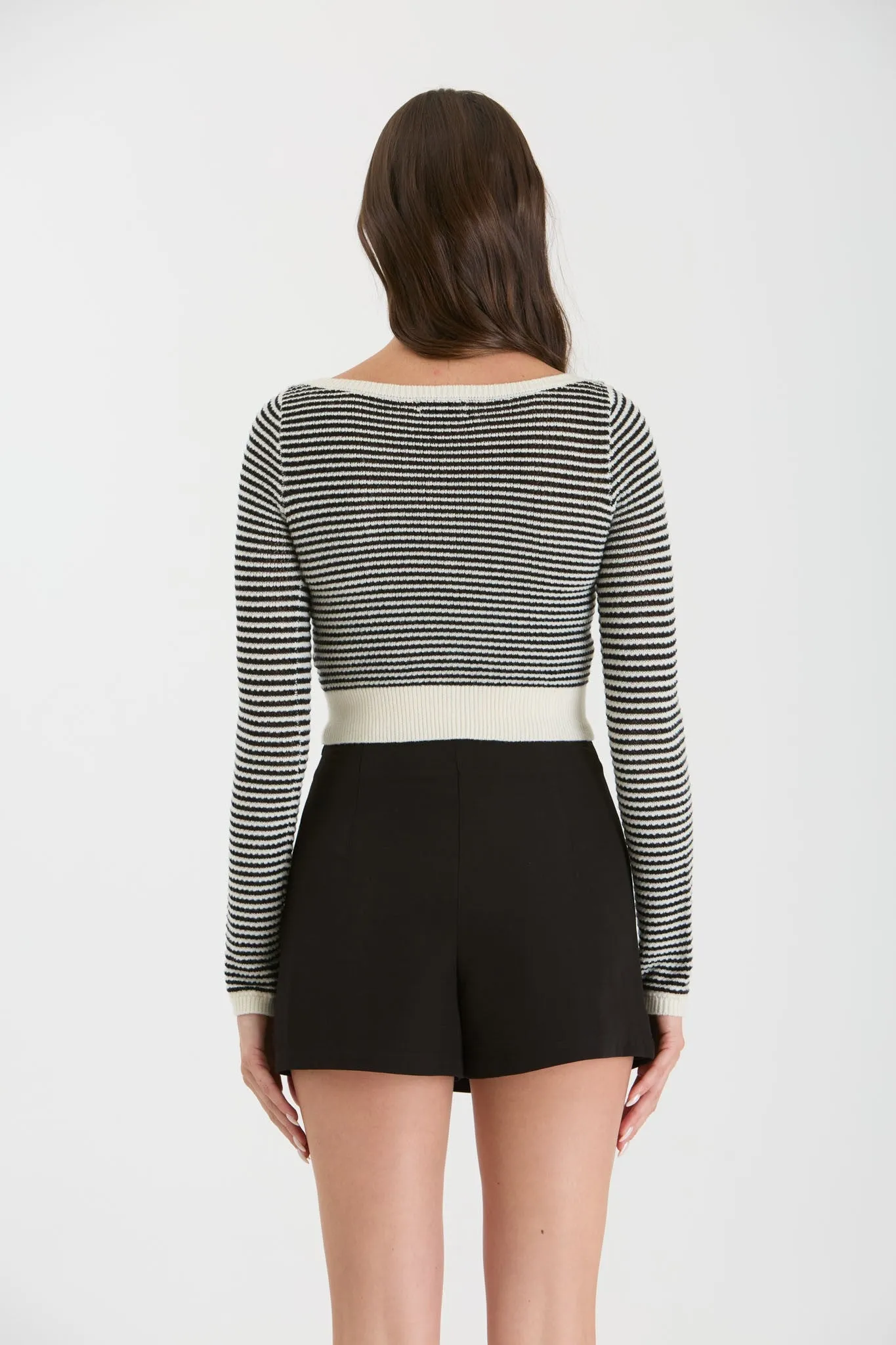 Chrystie Stripe Boat Neck Sweater