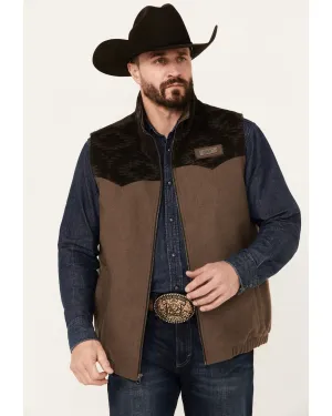 Cinch Men's Solid Twill Concealed Carry Zip Up Vest