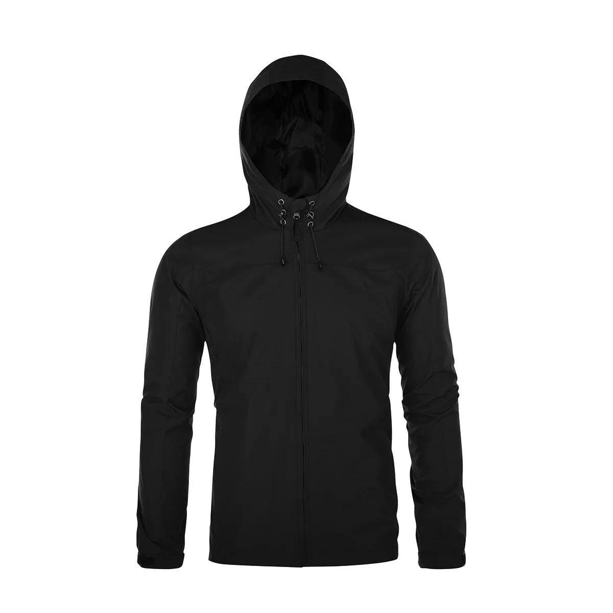 Cloudstyle Men Casual Windproof Hooded Thin Jacket Soft Comfortable Breathable Outerwear