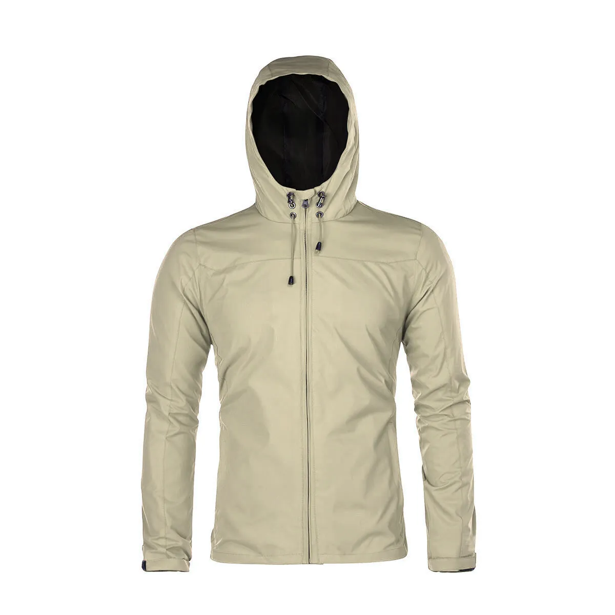 Cloudstyle Men Casual Windproof Hooded Thin Jacket Soft Comfortable Breathable Outerwear