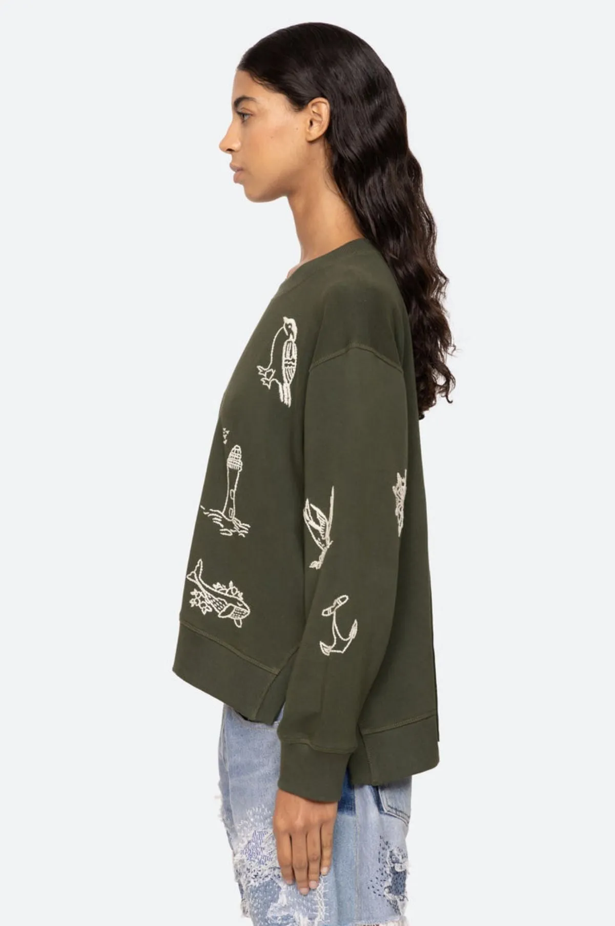 Clyde Lighthouse Sweatshirt Army