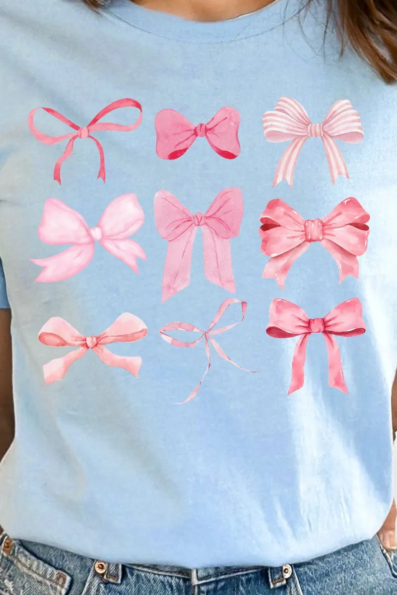 Coquette Pink Ribbon Bows Unisex Blend Tee