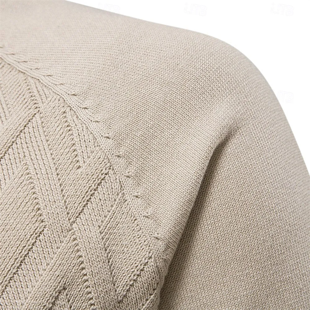 Crew Neck Elegant Pullover Sweater