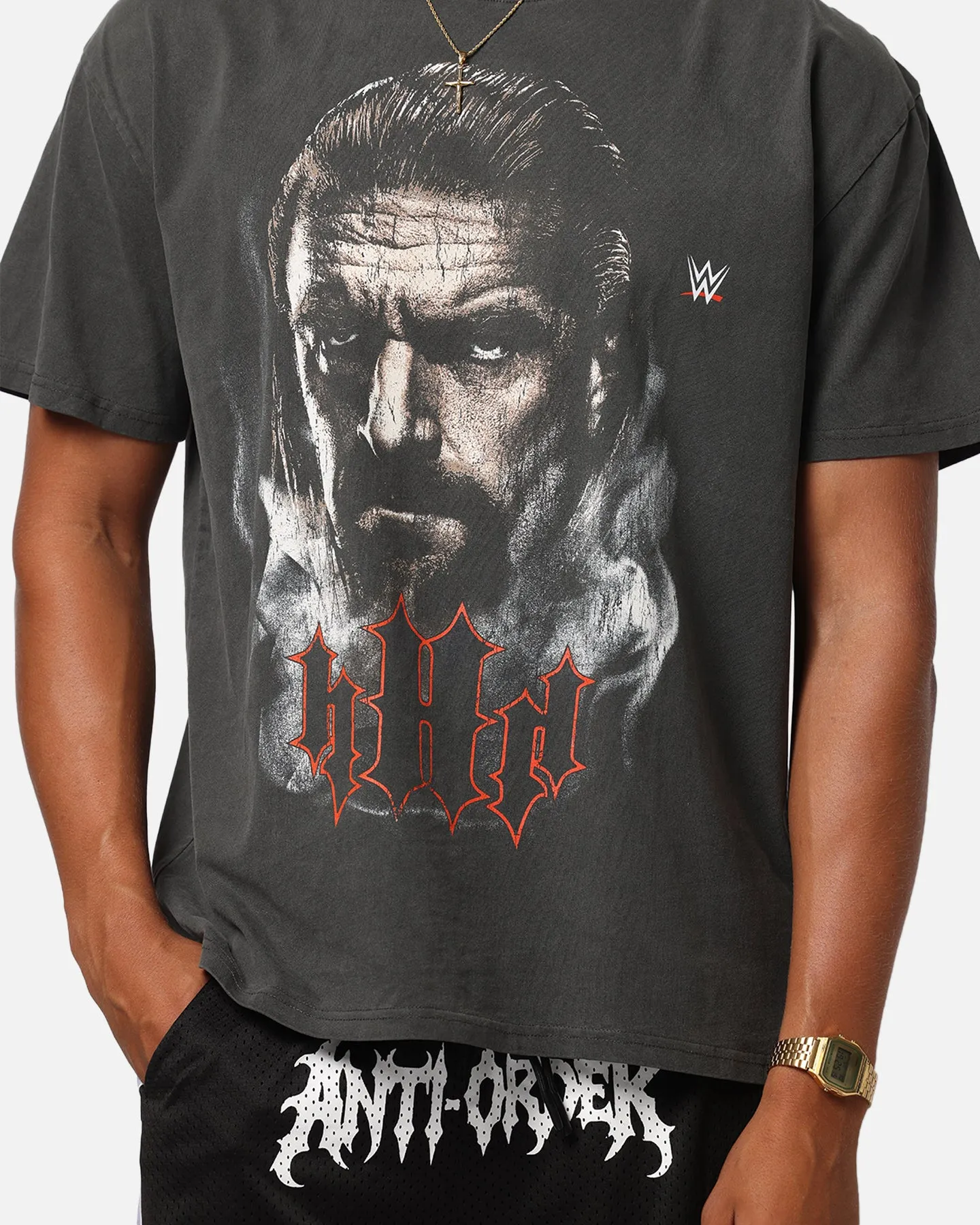 Culture Kings X WWE Triple H Wrestlemania XLI Heavy T-Shirt Black Wash