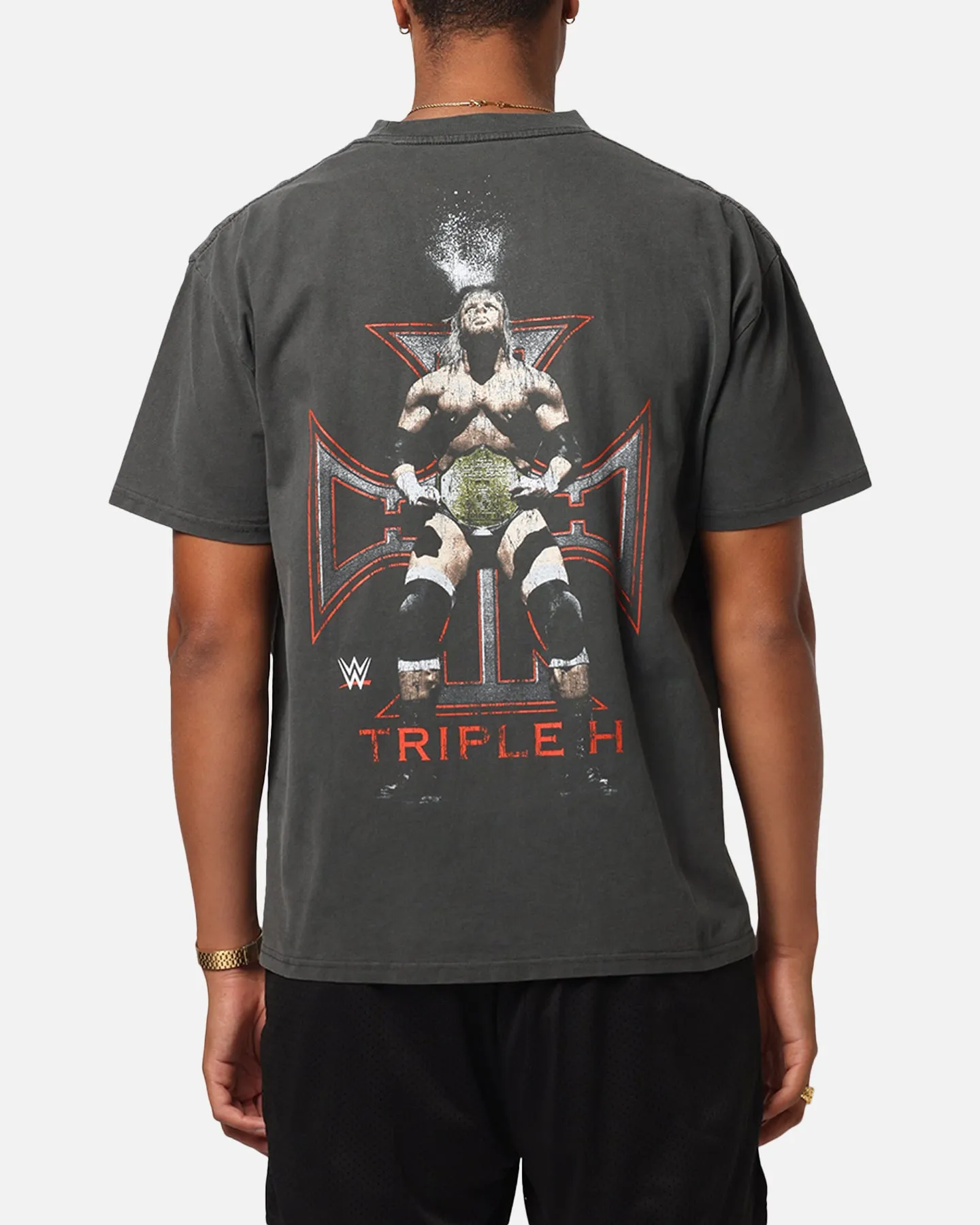 Culture Kings X WWE Triple H Wrestlemania XLI Heavy T-Shirt Black Wash