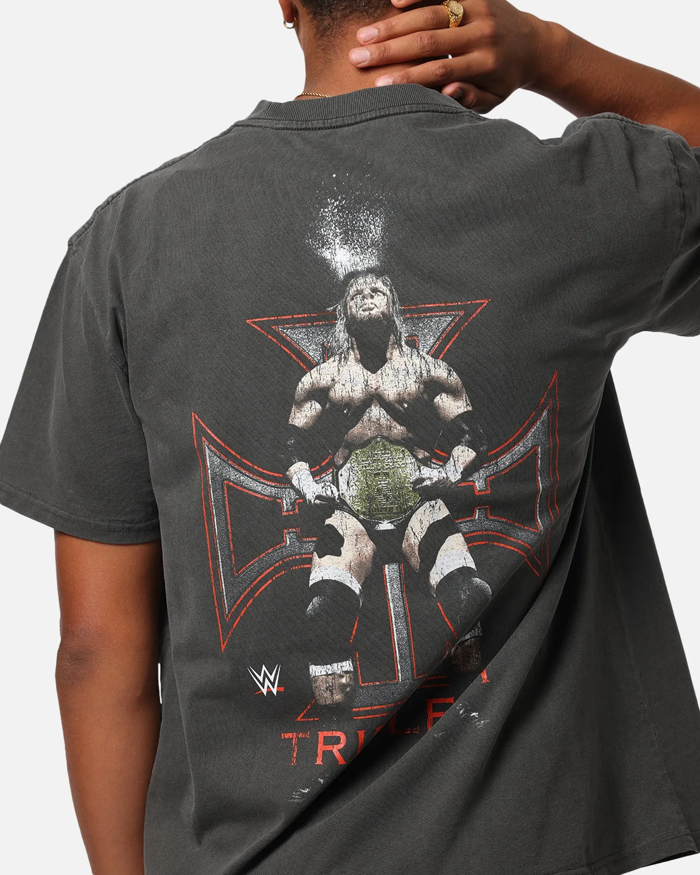Culture Kings X WWE Triple H Wrestlemania XLI Heavy T-Shirt Black Wash