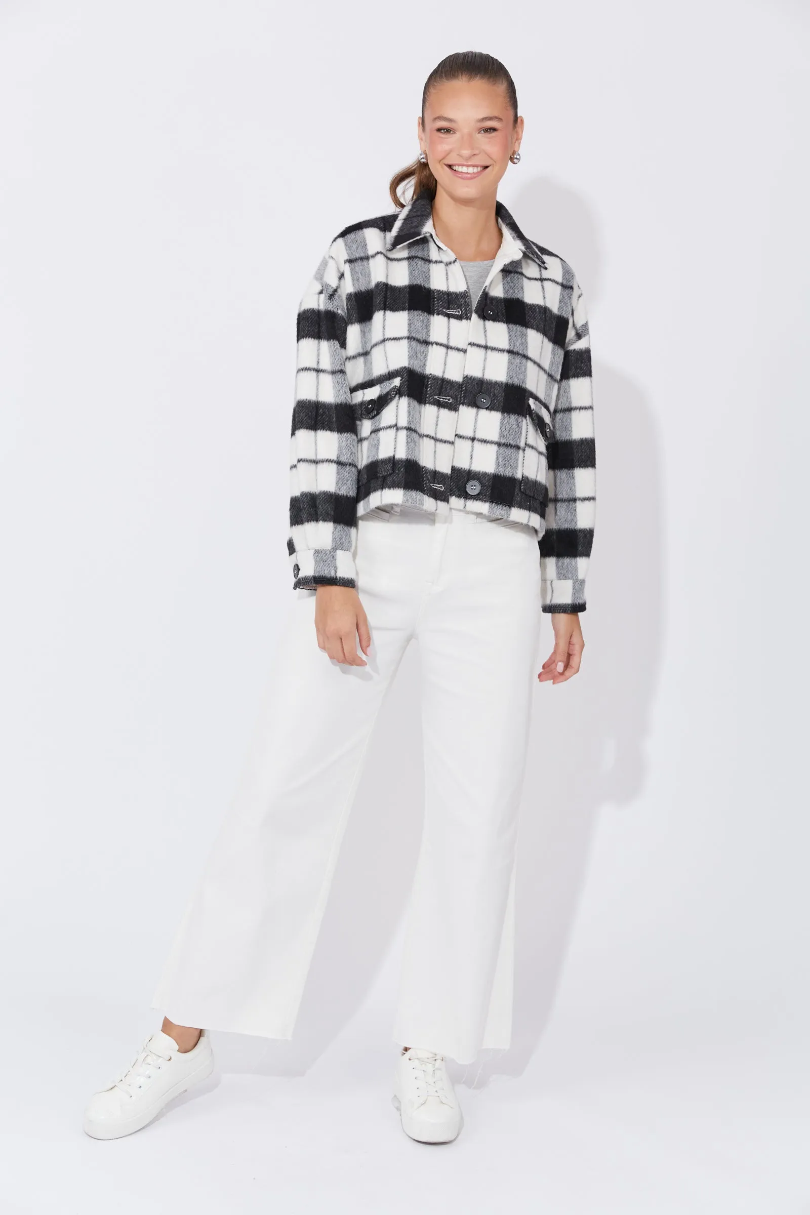 Daytona Crop Jacket - Khol