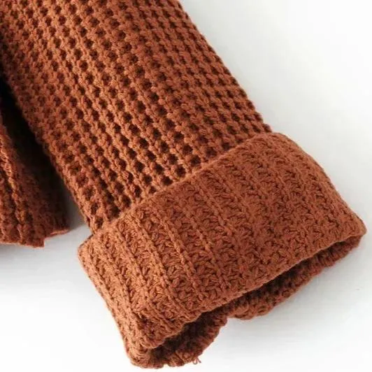 Elegant Cotton Blended Turtleneck Sweater