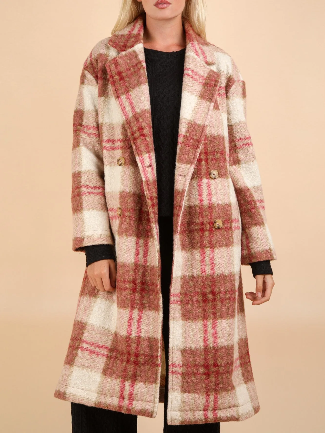 Fuzzy Haven Plaid Jacket