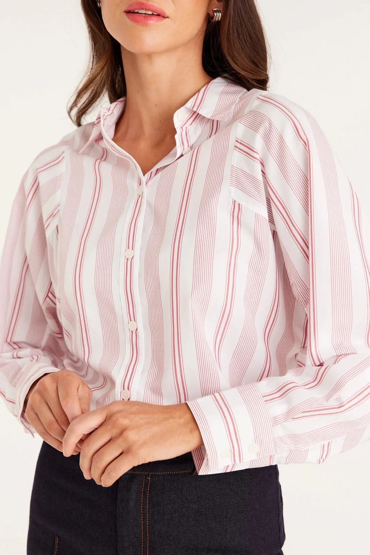 Girlfriend Shirt | Red Stripe