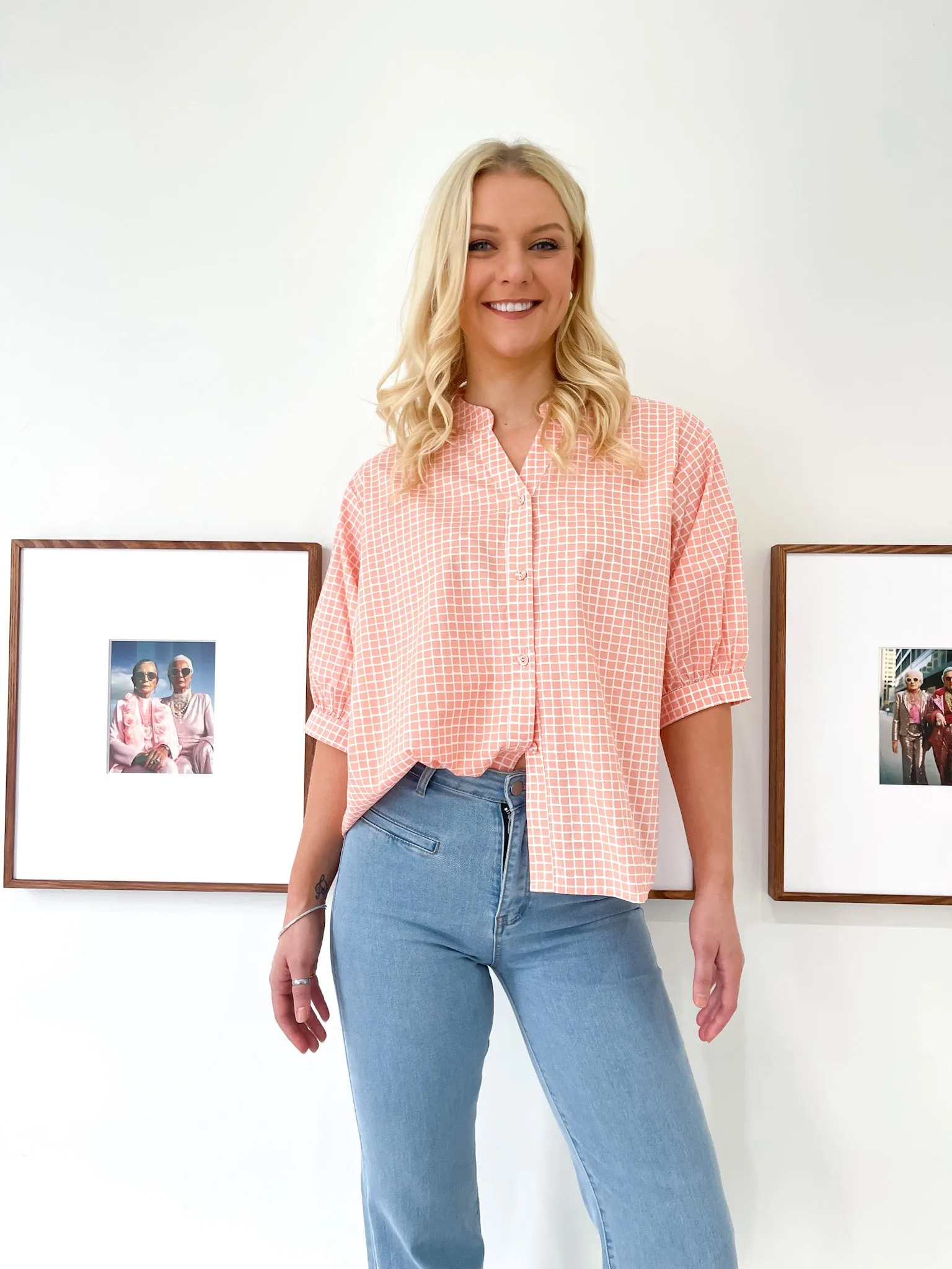 GRID COTTON SHIRT