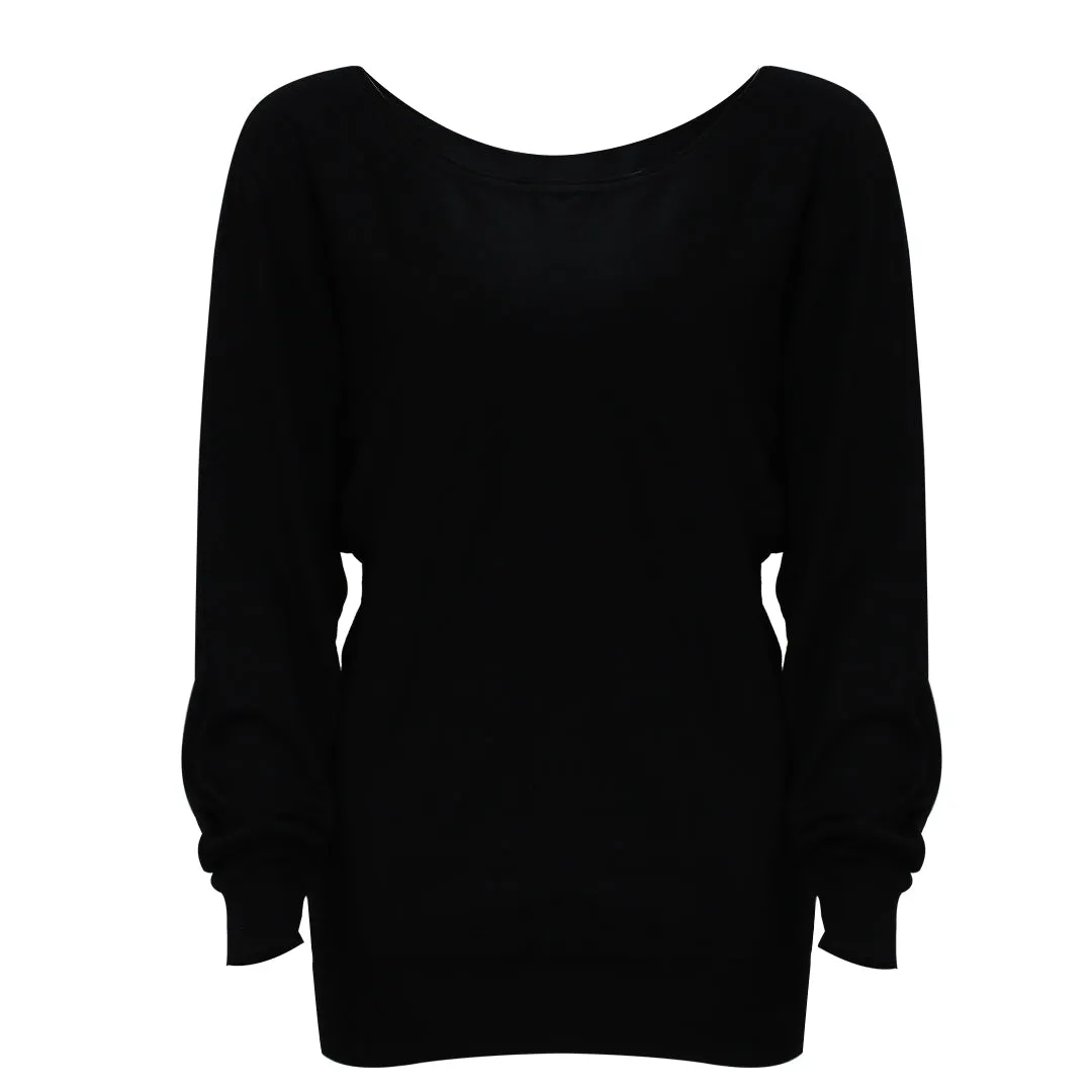 Guess Women Long Sleeve Black Pullover