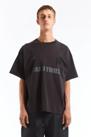 Hard Times T Shirt Washed Black