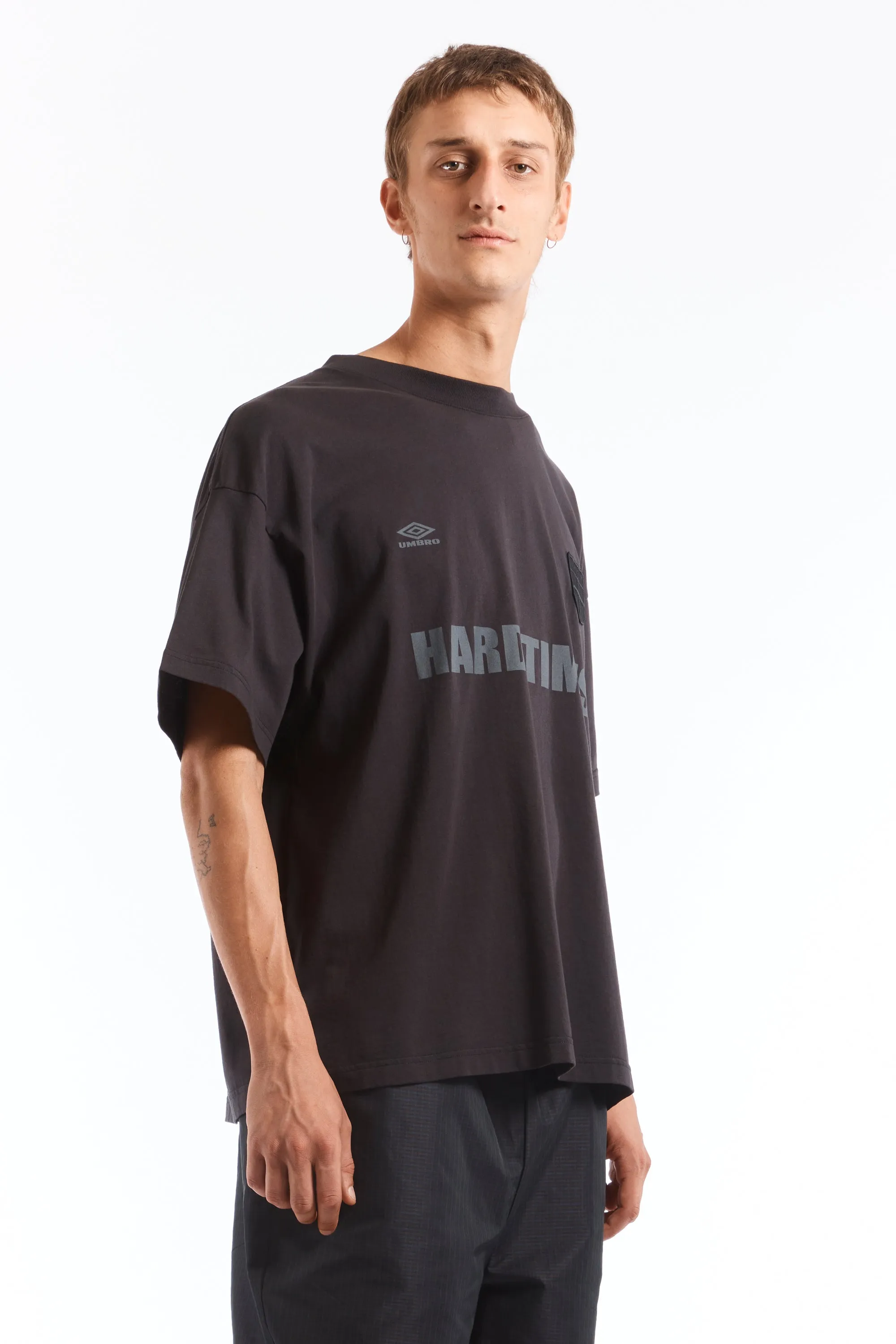 Hard Times T Shirt Washed Black