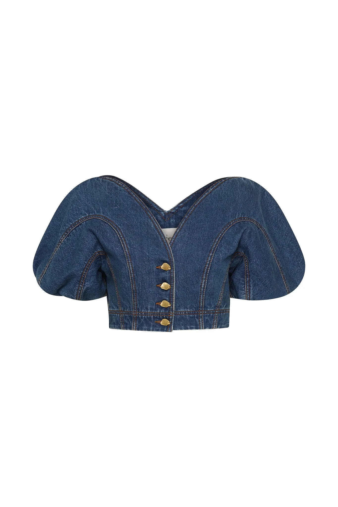 Harper Cropped Denim Top