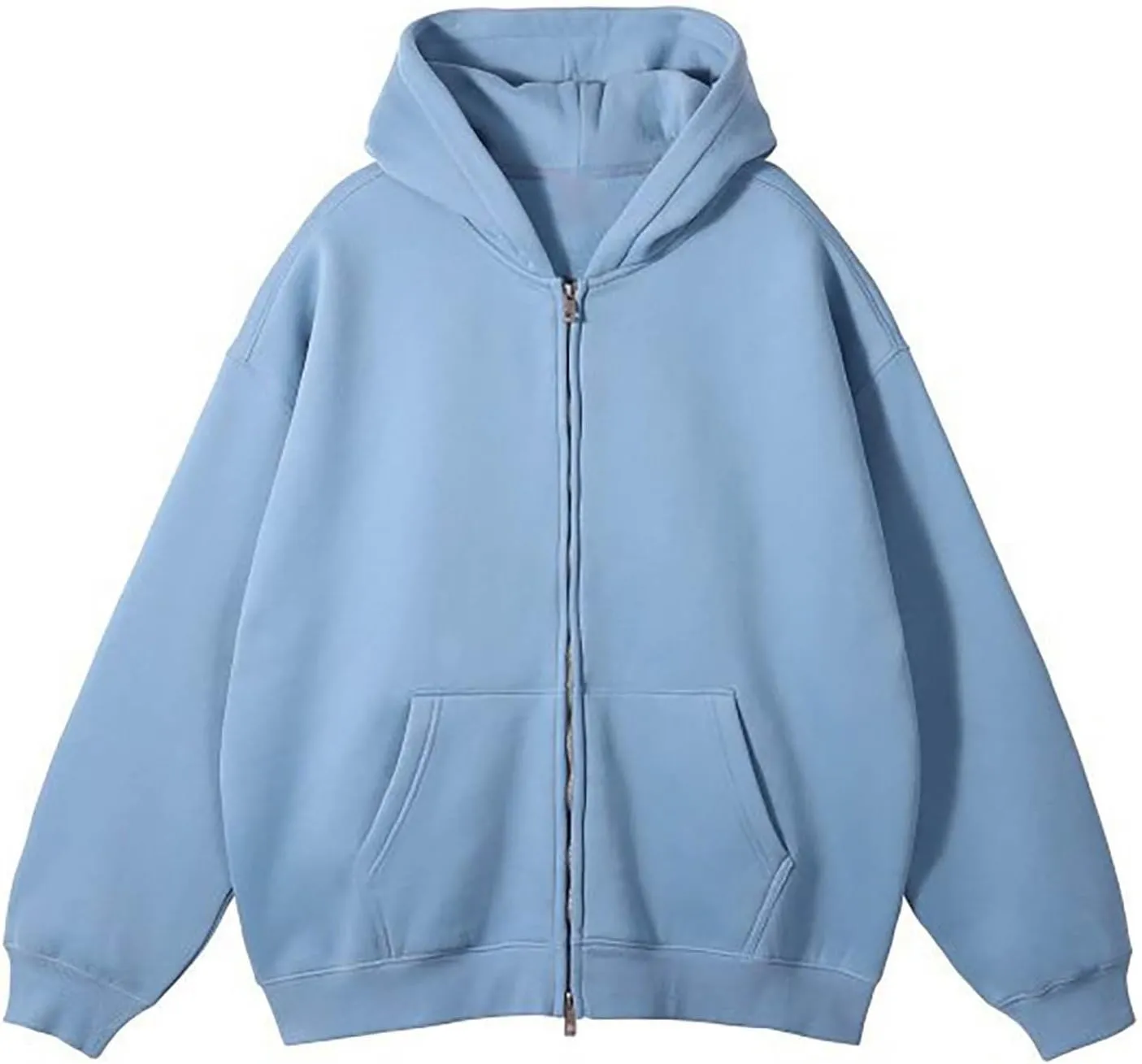 hlysgo Oversized Hoodies for Men & Women Fall Fashion Jackets Casual Y2k Sweatshirts Zip Up Hoodie Coat with Pockets