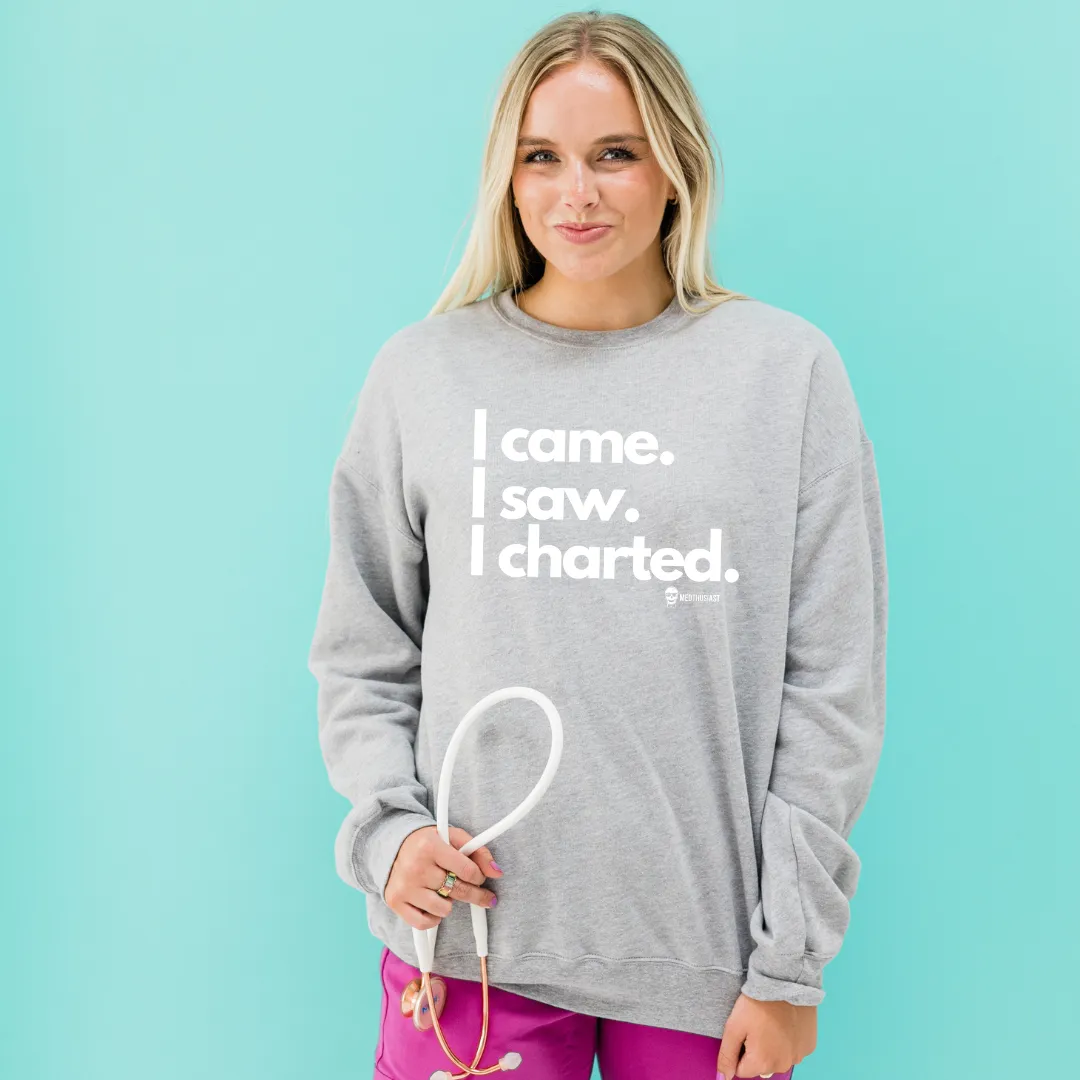 I Came I Saw I Charted Sweatshirt