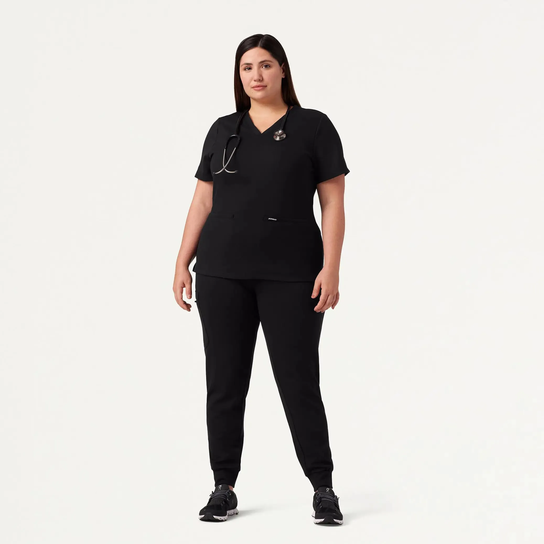 Jaanuu Women's Rubi Slim ULTRAsoft Scrub Jogger - Black