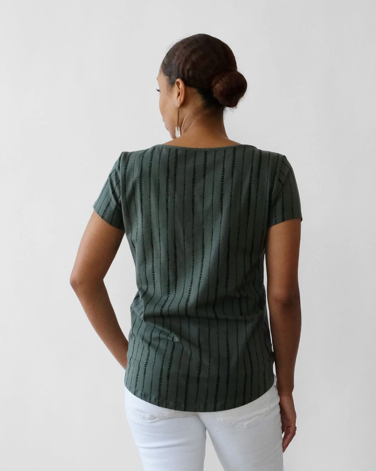 KATILLIA printed top in Jungle Green