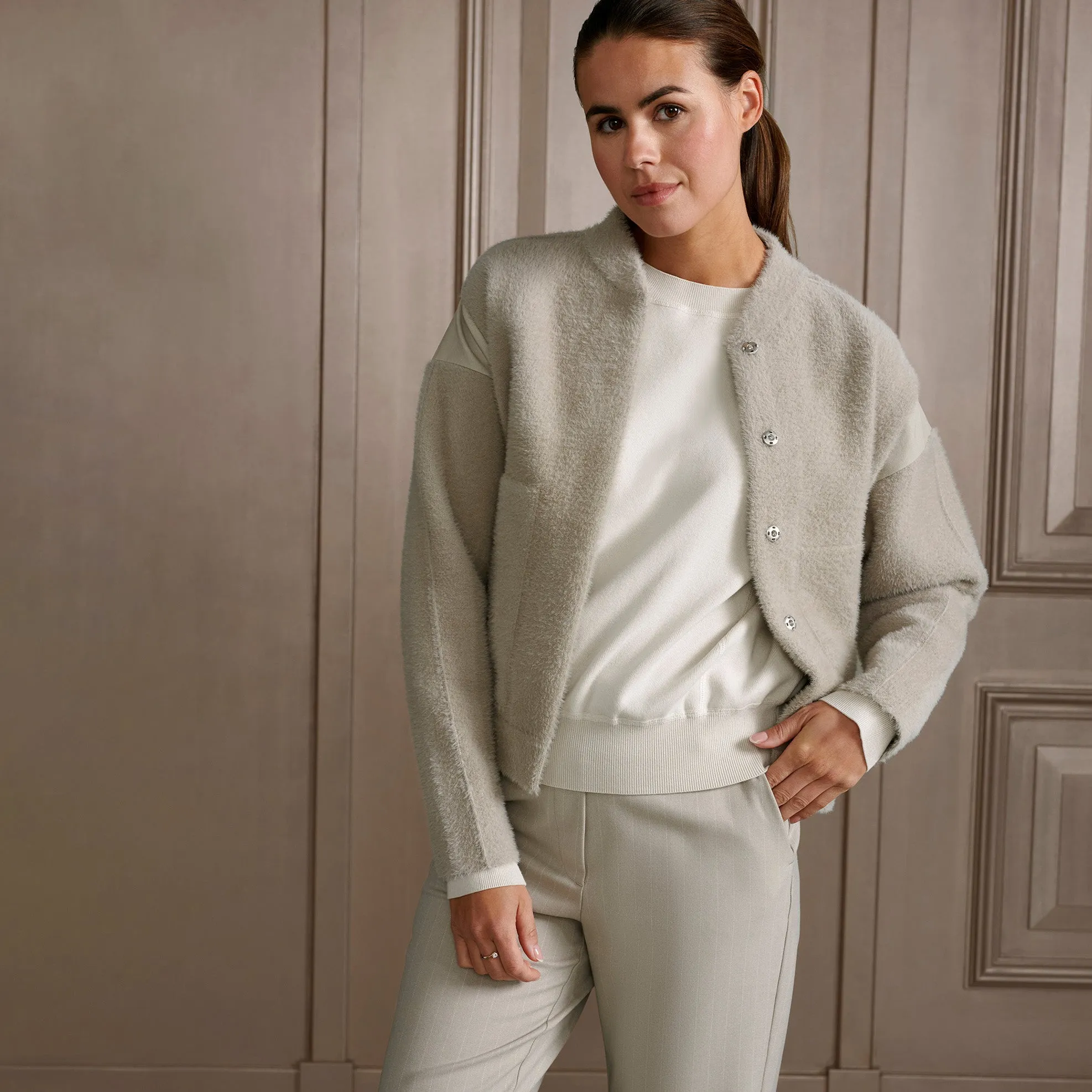 Knitted Bomber Jacket