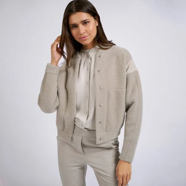 Knitted Bomber Jacket