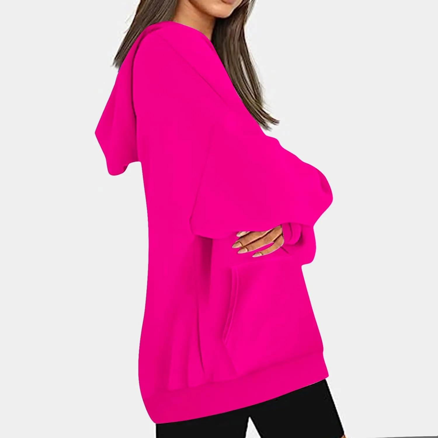 Ladies Gym Cute Cozy Sweatshirt, Oversized Hooded Pullover Long Sleeve, 2024 Fall Teens Clothing Outfits