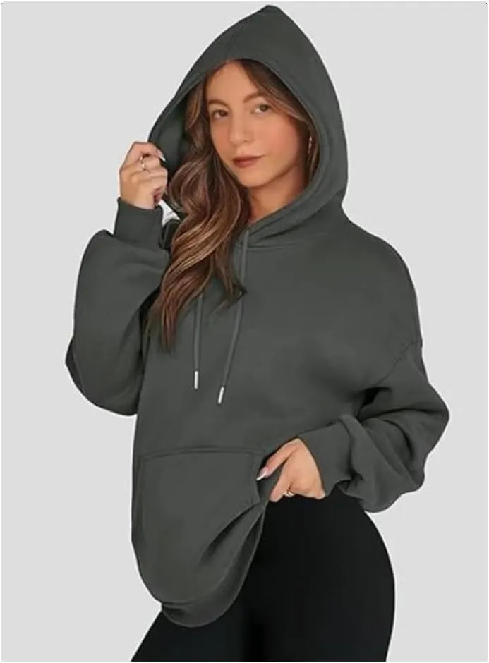 Ladies Gym Cute Cozy Sweatshirt, Oversized Hooded Pullover Long Sleeve, 2024 Fall Teens Clothing Outfits