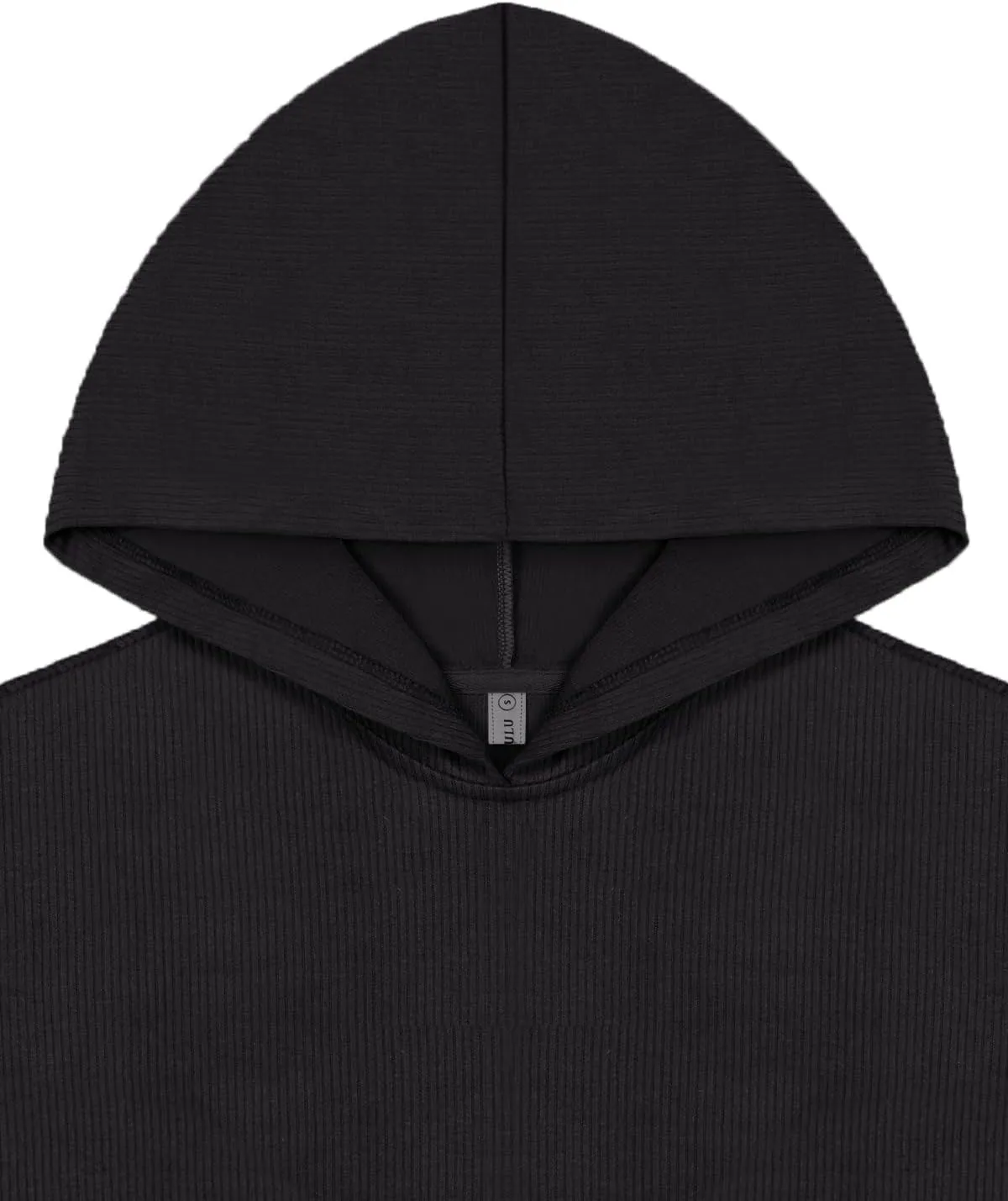 LASLULU Womens Loose Long Sleeve Active Crop Tops Athletic Workout Gym Hoodies Sweatshirt Pullover Tops