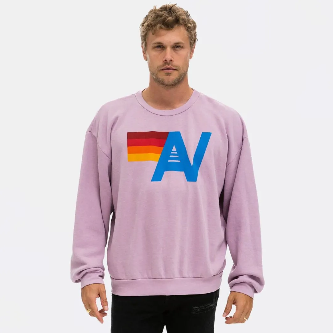 Logo Relaxed Crew Sweatshirt (Mauve)